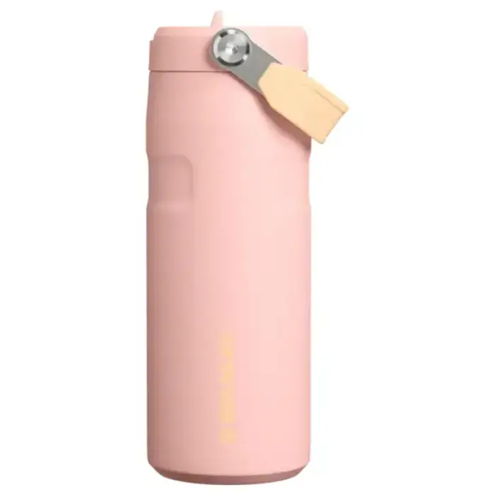 Termospudel kõrrega The IceFlow Bottle Flip Straw 2.0 0,47L virsikuroosa