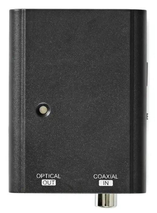 NEDIS digital audio Converter/ 1cestný/ Socket/Outlet RCA (SPDIF)/ Socket/Outlet Toslink/ black