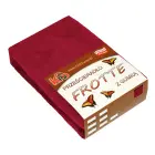Fitted terry sheet 160x200 cm, Burgundy — Photo 1