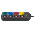 MACLEAN POWER STRIP 4 OUTLETS 2XUSB MCE229B — Foto 2