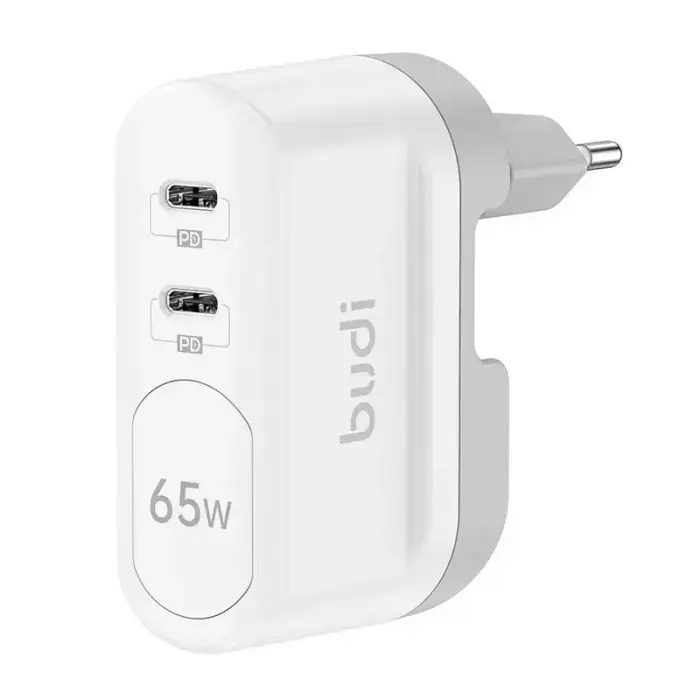 Budi ceļojumu lādētājs | 65W | USB-C | balts