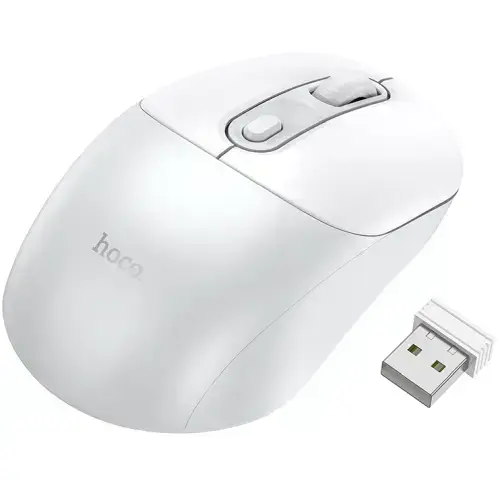 Hoco GM28 1600DPI Wireless Mouse – White