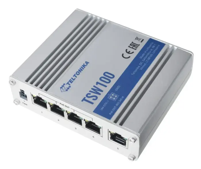 Teltonika industrial unmanaged switch TSW100