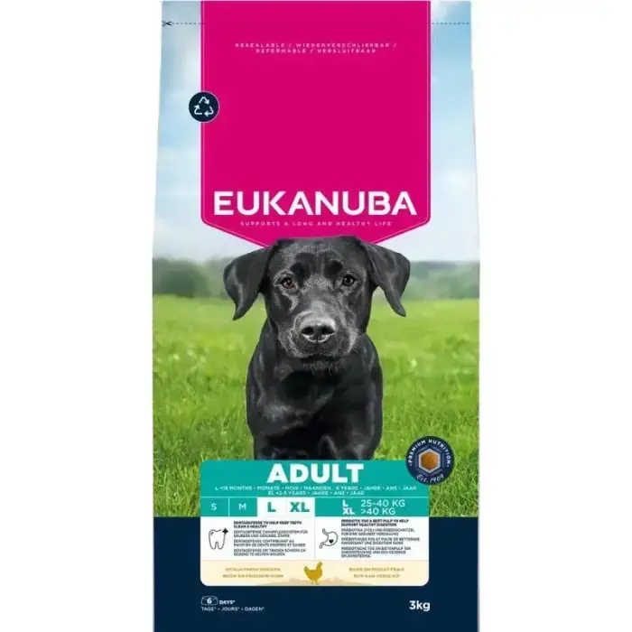 Сухой корм для собак - Eukanuba Adult Large Chicken, 3 кг