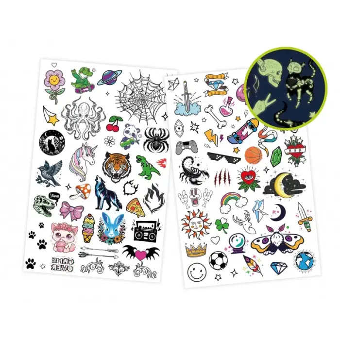Buki 75 Wash-Off Phosphorescent Tattoos