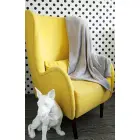 Microfiber throw blanket 130x170 cm Siglo silver Faro Photo