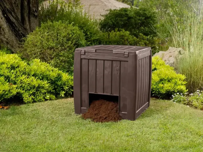 Deco Composter With Base 340L brown Photo