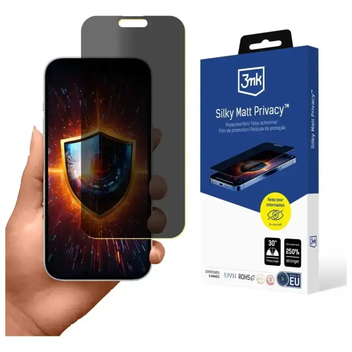 3MK Silky Matt Privacy aizsargplēve Apple iPhone 17 Pro Max