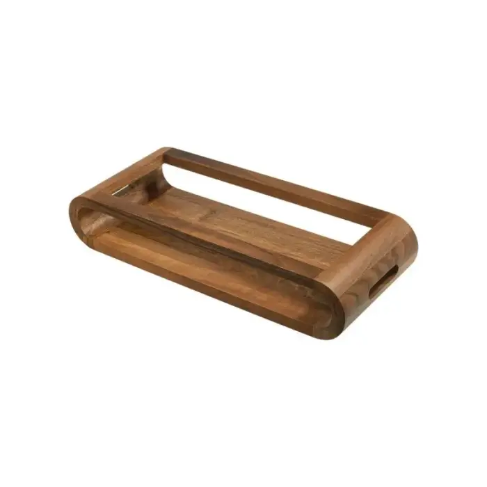 Artelegno VASD Double-Sided Walnut Wood Tray - 37 cm