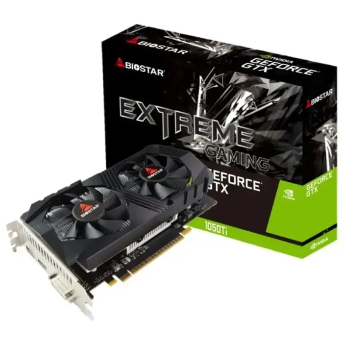 BIOSTAR GeForce GTX 1050 Ti 4GB GDDR5 grafiskā karte