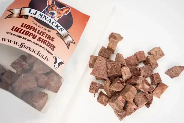 LJ Snacks Freeze-Dried Beef Hearts 100 g