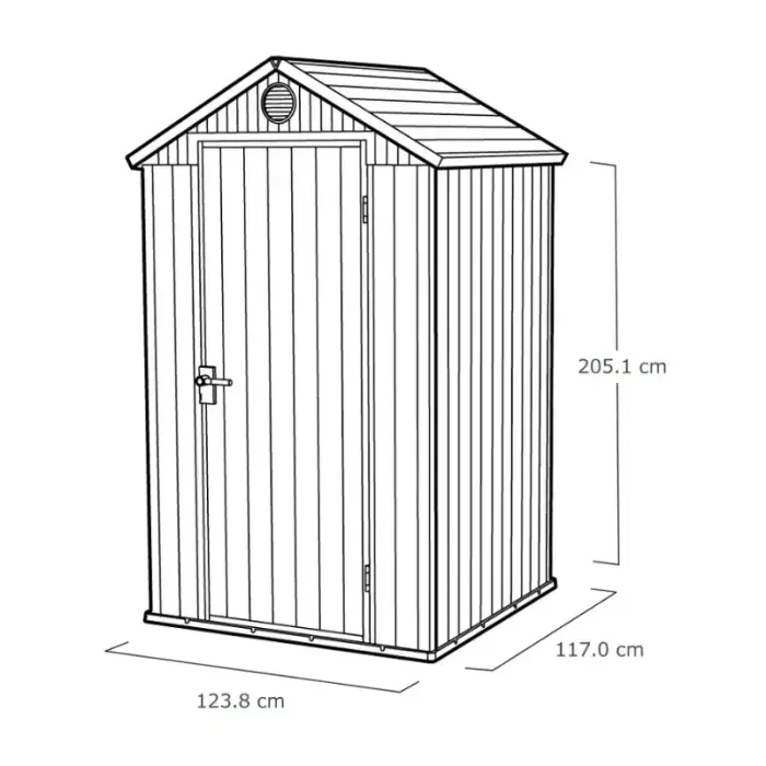 Dārza šķūnis Darwin 4x4 brūns Foto 9