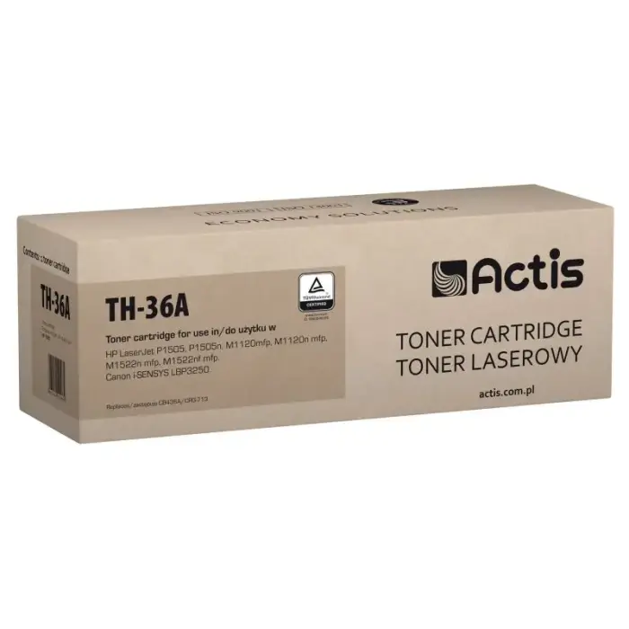 Actis TH-36A toners (aizstāj HP 36A CB436A, Canon CRG-713; Standarta; 2000 lappuses; melns)