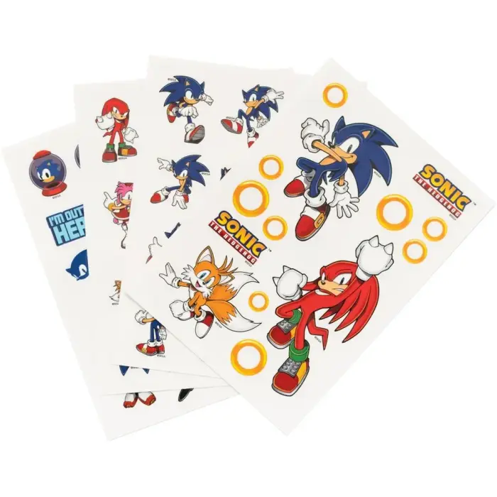 Sonic The Hedgehog korduvkasutatavate kleebiste komplekt