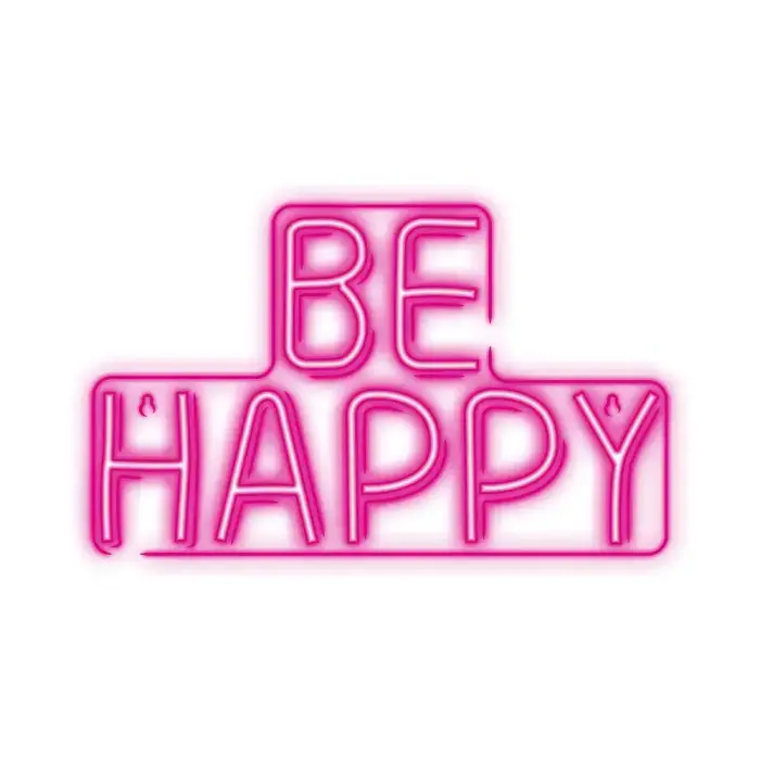 Neolia Neon PLEXI LED BE HAPPY Pink NNE10
