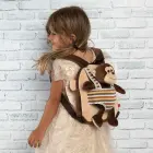 Max Monkey reversible backpack with plush toy 25cm — Photo 1
