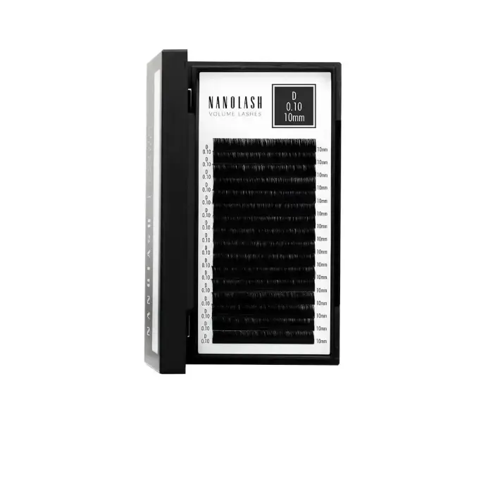 Nanolash - Volume Lashes dirbtinės blakstienos 010 D, 10 mm, 1 vnt.