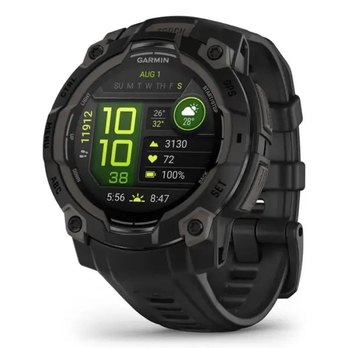 Garmin Instinct 3 AMOLED 45 mm Sports pulkstenis, Black