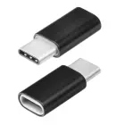 Micro USB (emane) kuni USB-C (isane) adapter – must — Foto 2