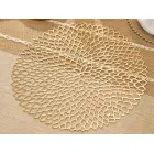 Round kitchen table mat openwork decorative table mat — Photo 8