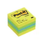 Mini sticky note cube Post-it Lemon, 51x51mm, 400 sheets — Photo 1