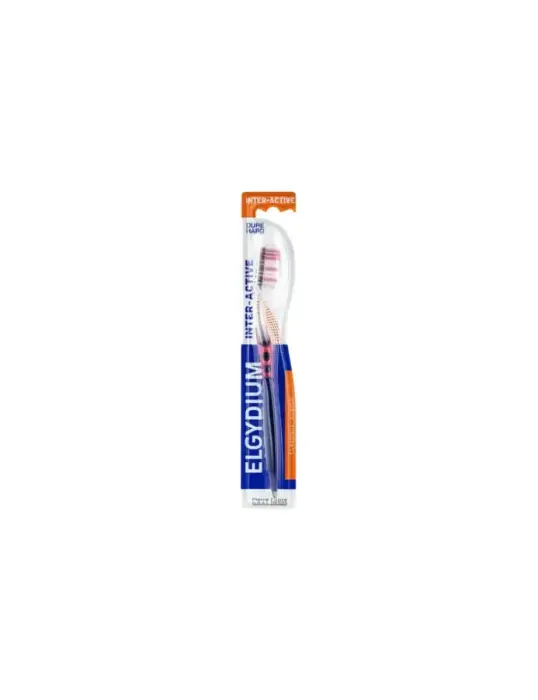 Elgydium Inter-Activ Dure Toothbrush, Multi-Color