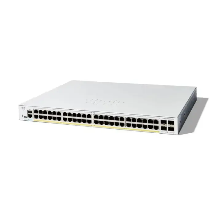 Cisco C1300-48FP-4G Managed L2/L3 Gigabit Ethernet (10/100/1000) Network Switch, White