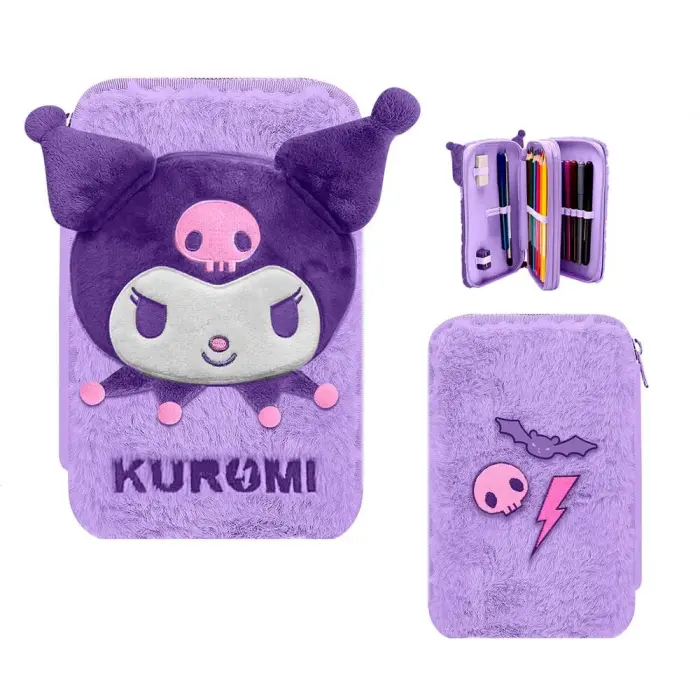 Hello Kitty Kuromi kahekordne pliiatsikott