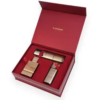 Al Haramain Amber Oud Ruby Edition Dovanų rinkinys EDP 75 ml, EDP 30 ml ir Kūno šydas 250 ml