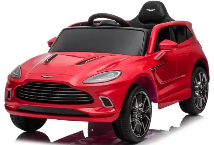 Aston Martin 12v electric kids car with rubber tires, leather seat and more!
