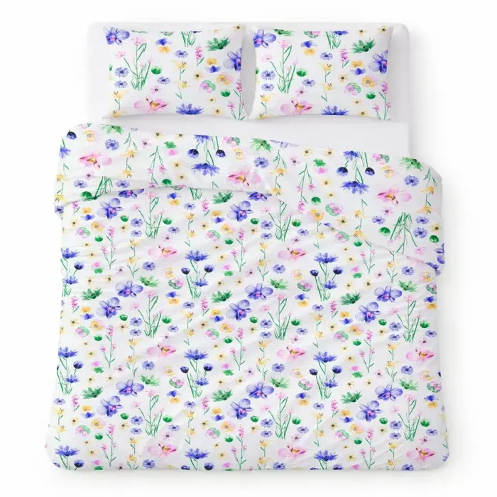 COTTON HOME Kokvilnas gultas veļas komplekts 160x200 cm