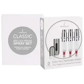 Travalo Classic HD SET многоразовый атомайзер для парфюма 3x5 мл + чехол