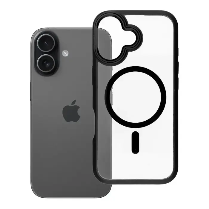 ROAR Mag Bumper Case vāks ar MagSafe atbalstu priekš iPhone 17, melns