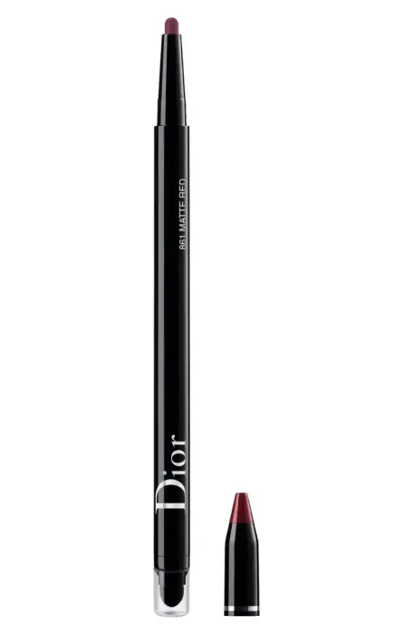 Christian Dior, Diorshow On Stage, Vandeniui atsparus, Dvipusis, Kohl akių pieštukas, 861, Matinė raudona, 1.2 g