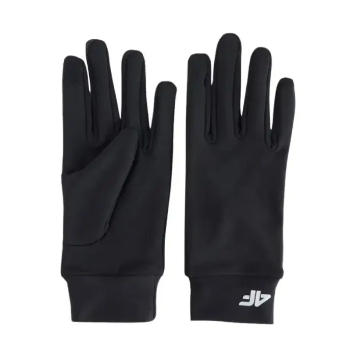 Gloves 4F U153 deep black 4FWMM00AGLOU153 20S - Feature: S