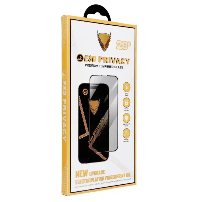 OG 6D Premium Privacy Glass - for Xiaomi Redmi Note 14 Pro+ black