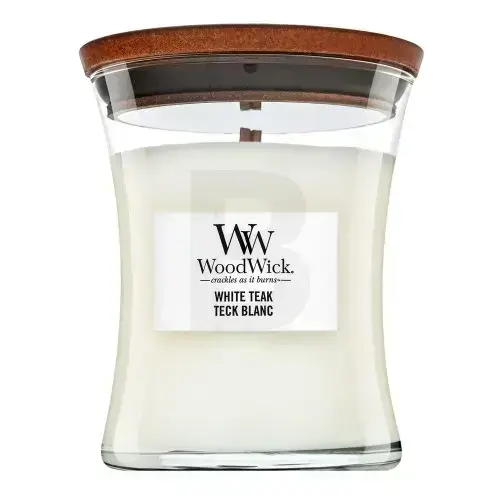Woodwick White Teak lõhnaküünal, 275 g