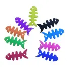 Fish-shaped headphone cable wrap – black — Photo 3