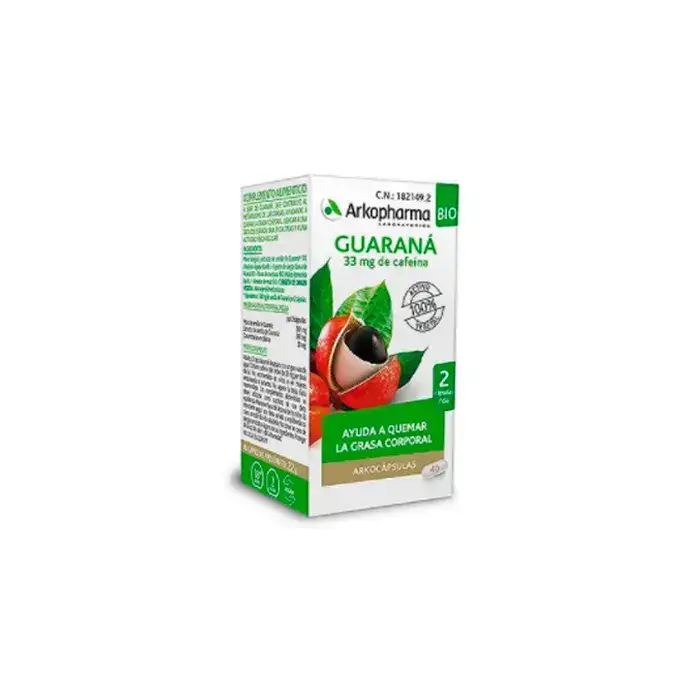 Arkopharma guarana, 45 kapsulas