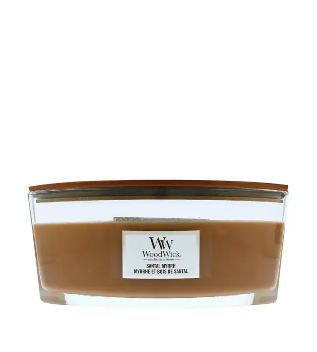 WoodWick Santal Myrrh lõhnaküünal puidust südamikuga 453,6 g
