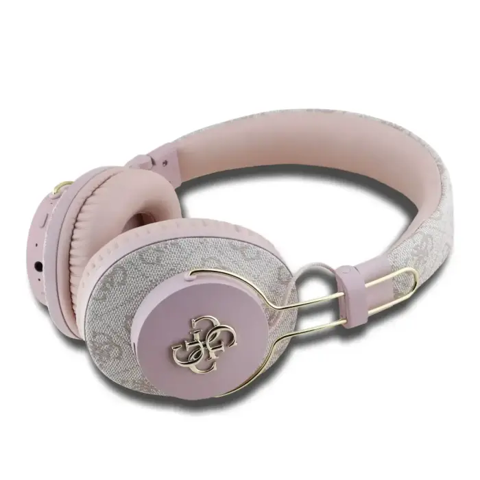 Guess PU 4G Metal Logo ENC juhtmevabad kõrvaklapid – roosad