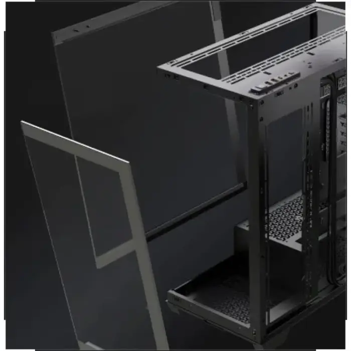 Corsair 3500X LXR LINK Tempered Glass Mid-Tower Case, Black