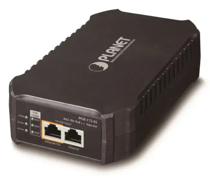 Planet POE-175-95 Ultra PoE Injector 802.3af/at/bt, up to 95W, PoH, 1000Base-T, internal power supply