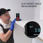 Qoltec Precise digital laser distance meter with an electronic level | LCD with backlight | 50m Photo