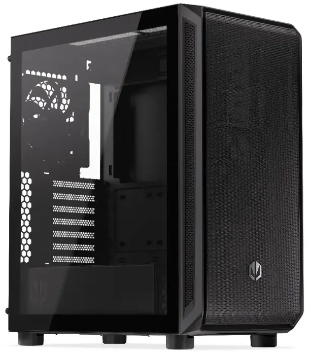 Endorfy datora korpuss Arx 500 ARGB / ATX / 4 x 140 ARGB fan (až 7 fans) / 2xUSB-A / USB-C / tvrzené sklo  / mesh panel /  melna
