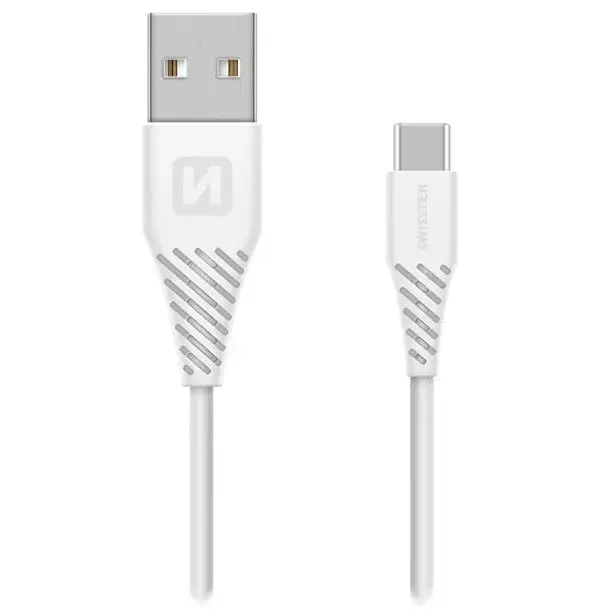 SWISSTEN DATOVÝ cableUSB/USB-C BÍLÝ 1,2M  (SAMOPRODAVAČ)
