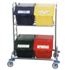 Stackable waste sorting bin - blue 45L — Photo 2