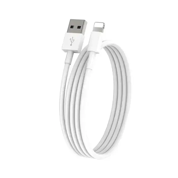 EGA D1 andmeedastuse ja laadimiskaabel | USB-A kuni Lightning | 12W | 1m | Valge