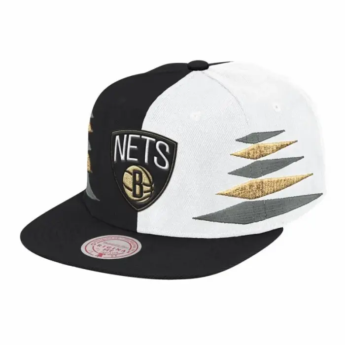 Mitchell & Ness NBA Diamond Cut Brooklyn Nets Cap - HHSS1093-BNEYYPPPBKWH, size UNIWERSALNY