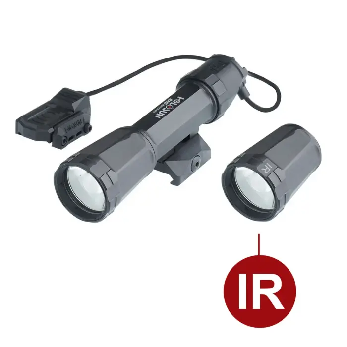 Holosun RAID taktiskais ieroča lukturis – 1000 lm – IR galva – melns